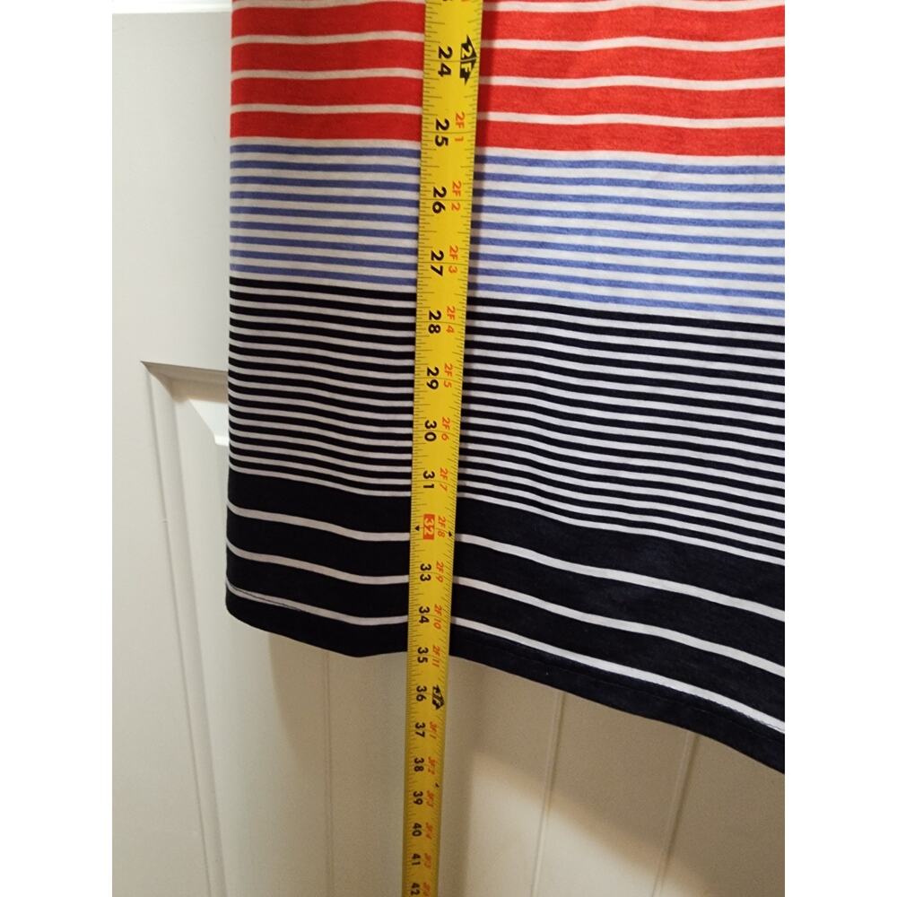 Gerry V-Neck Sleeveless Active Summer Dress Pockets Multicolor Patriotic Size S - Picture 7 of 9
